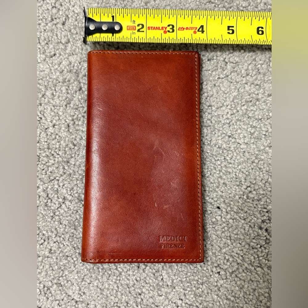 Breast Coat Pocket wallet 100% leather made in Italy - Picture 5 of 12